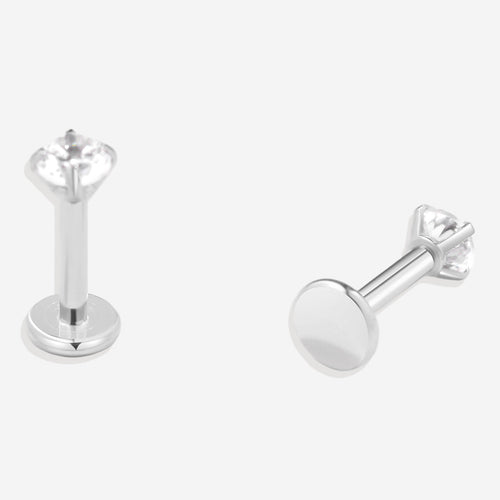 Crystal Sleeper Flatback Studs | 18g