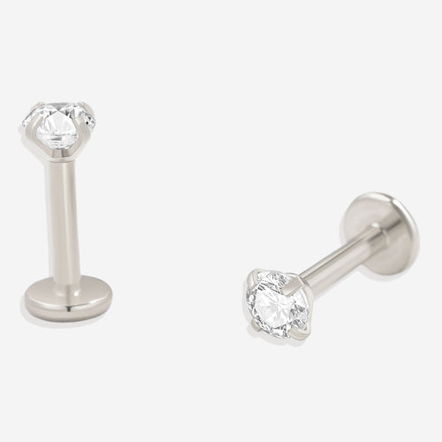 Crystal Sleeper Flatback Studs | 18g
