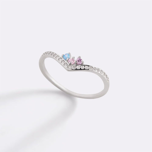 Personalized Venus Birthstone Ring