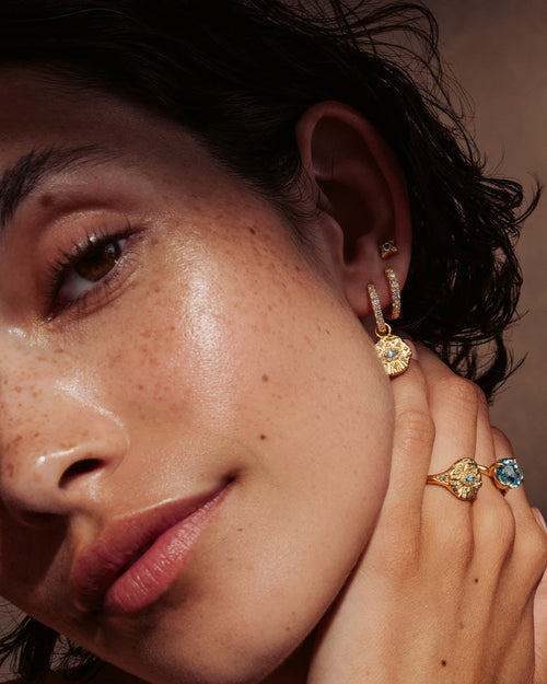 Yellow Gold Vermeil Awaken Hoops