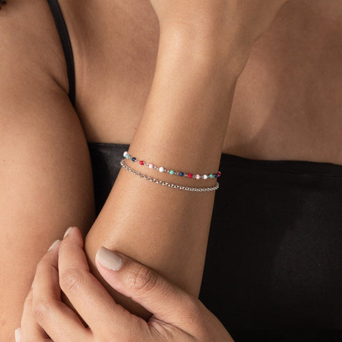 Rainbow Beaded Bracelet