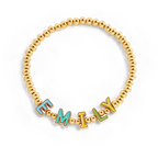 Rainbow Candy Letter Bracelet