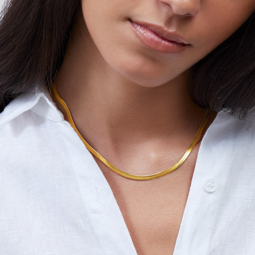 Herringbone Chain Necklace