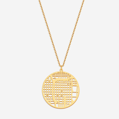 Custom Map Pendant Necklace