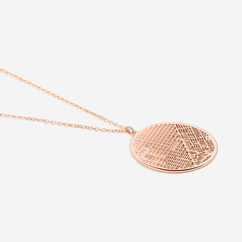 Custom Map Pendant Necklace