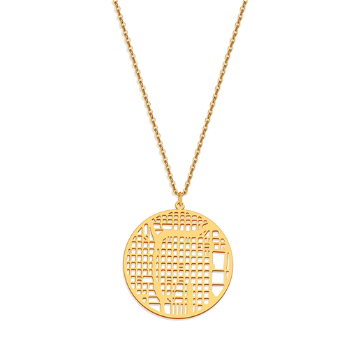 Custom Map Pendant Necklace