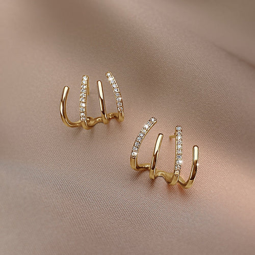 Claw Stud Wrap Earrings