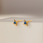 Sapphire Gemstone Stud Earrings