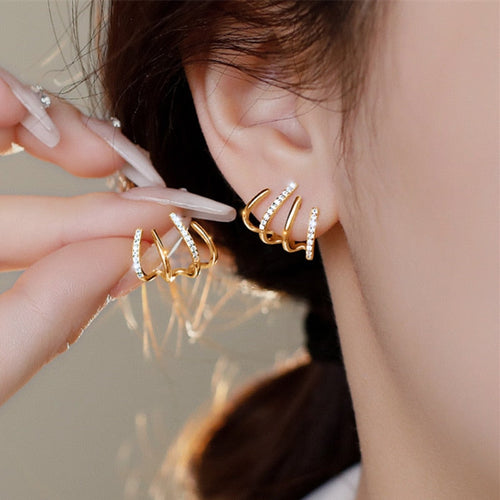 Claw Stud Wrap Earrings