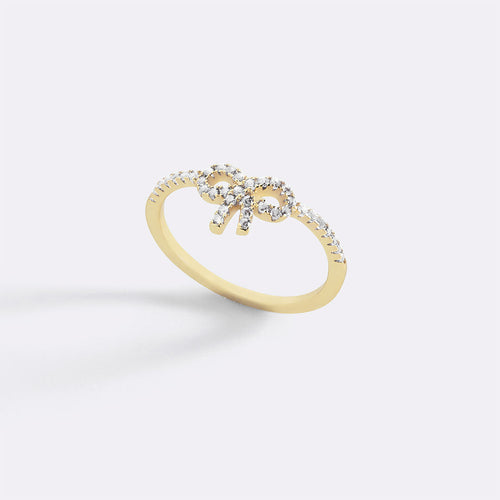 Pave Bow Ring