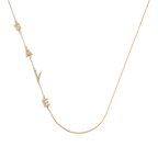 Sideways Pave Initials Necklace