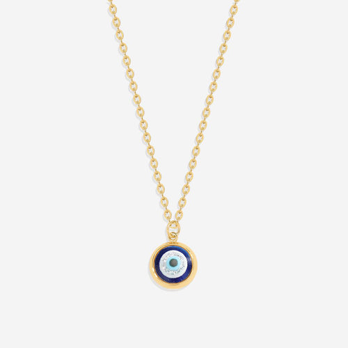Dainty Boho Evil Eye Charm Necklace