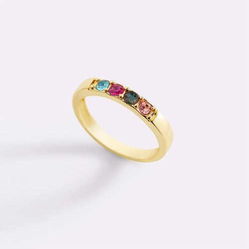 Stackable Birthstones Band Ring