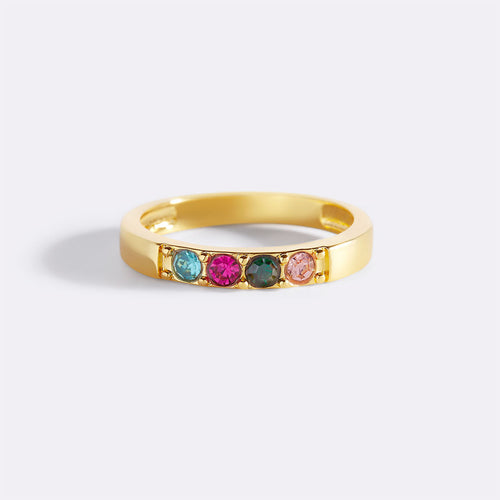Stackable Birthstones Band Ring