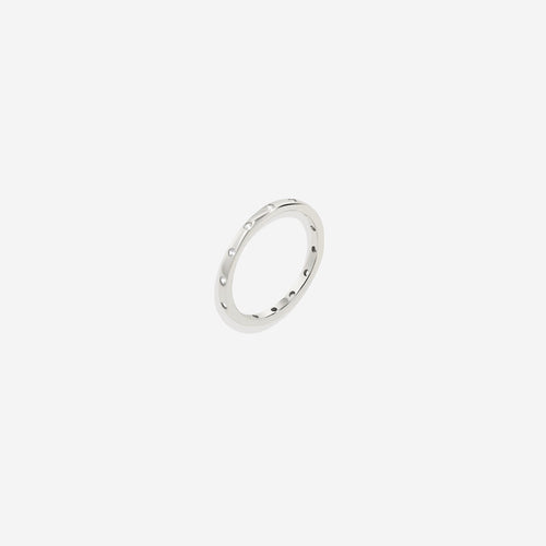 Bezel-Set Tiny Stacking Ring