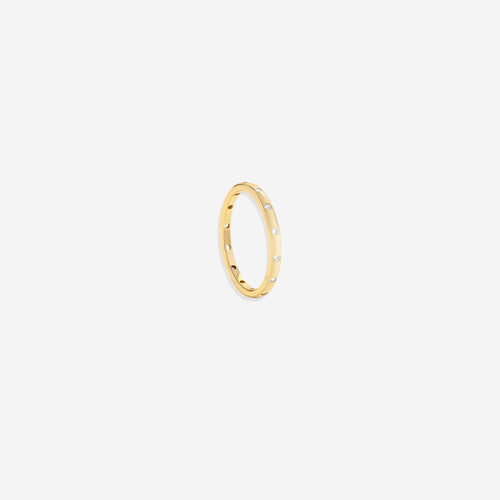 Bezel-Set Tiny Stacking Ring