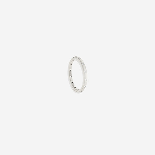Bezel-Set Tiny Stacking Ring
