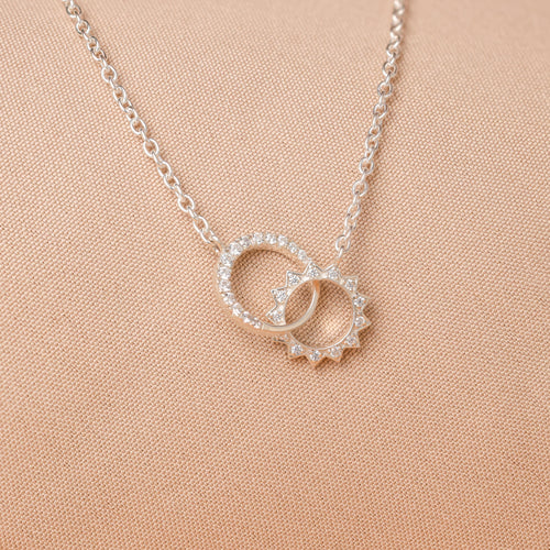 Sun & Moon Eternity Necklace