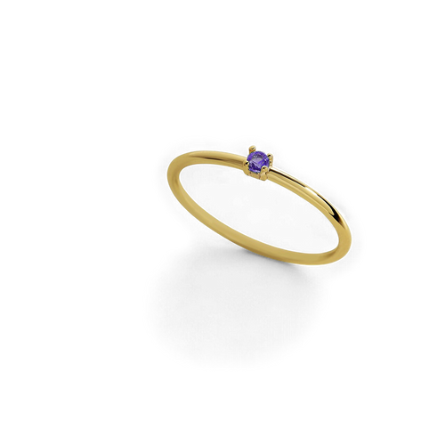 Super Dainty Birthstone Stacking Ring