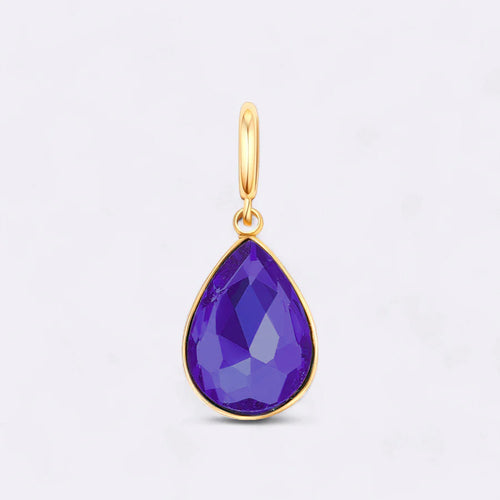 Teardrop Birthstone Charm