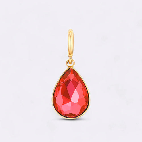 Teardrop Birthstone Charm