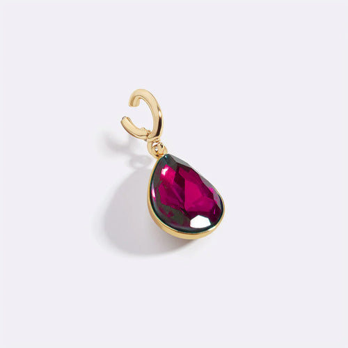 Teardrop Birthstone Charm