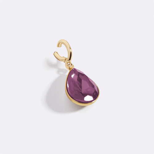 Teardrop Birthstone Charm