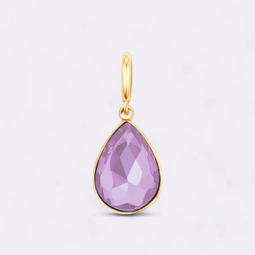 Teardrop Birthstone Charm