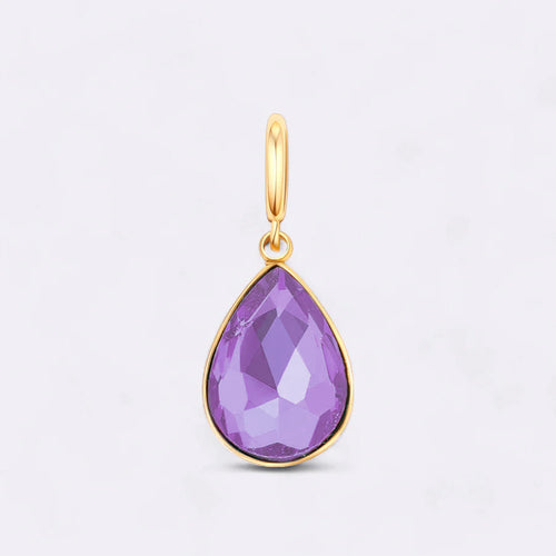 Teardrop Birthstone Charm
