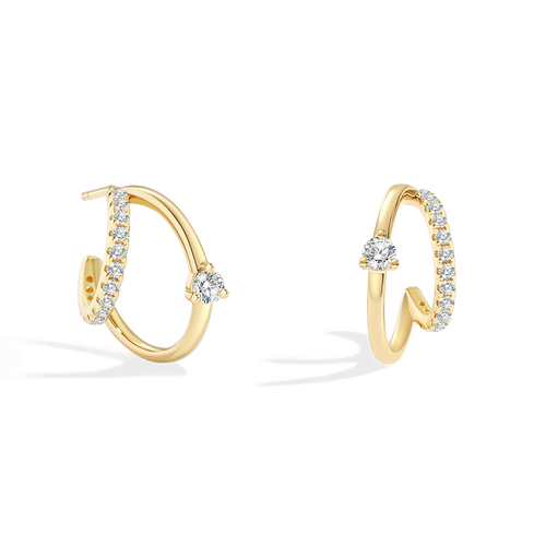 The Nova Double Hoop Earrings
