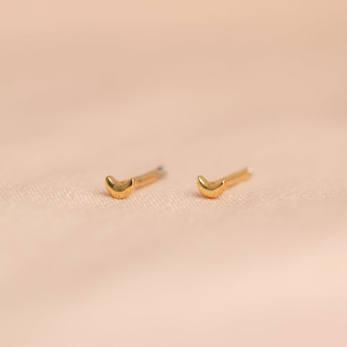 Tiny Moon & Star Studs