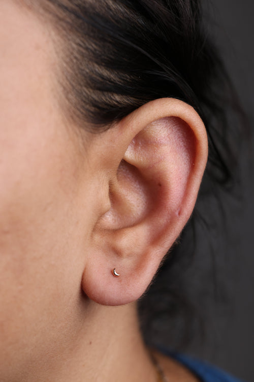 Tiny Moon & Star Studs