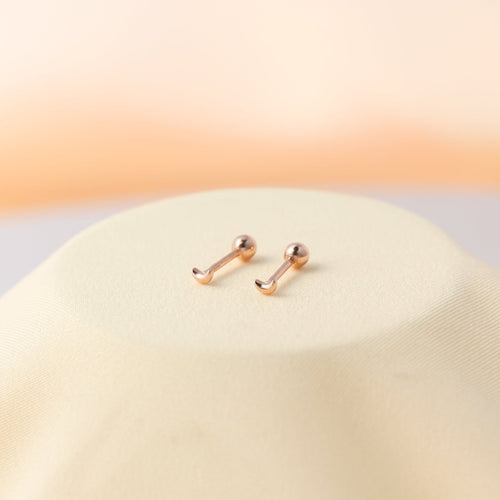 Tiny Moon & Star Studs