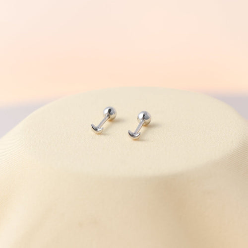 Tiny Moon & Star Studs