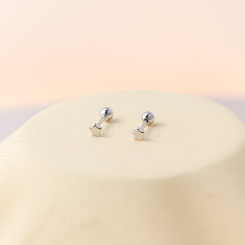 Tiny Moon & Star Studs