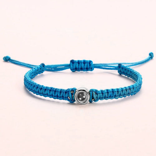 Personalized Braided Photo Bracelet