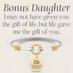 Bonus Daughter - Two-Tone Custom Charm Bracelet