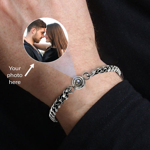 Cuban Chain Photo Bracelet