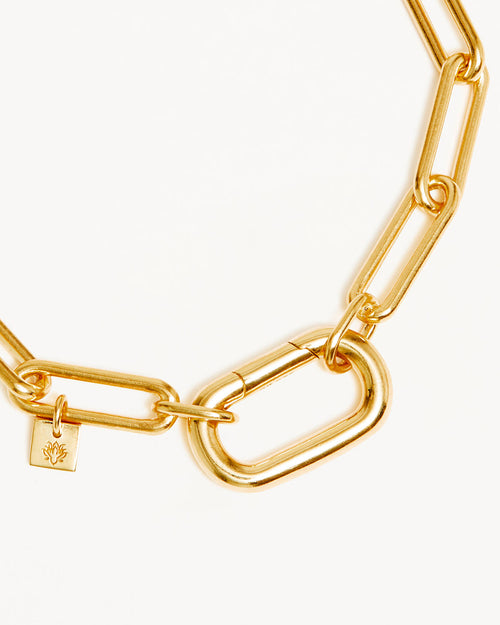 Yellow Gold Vermeil With Love Annex Link Bracelet