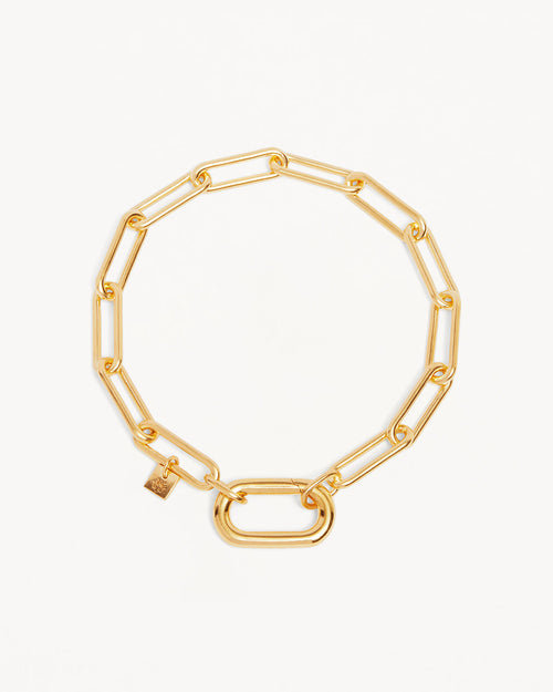 Yellow Gold Vermeil With Love Annex Link Bracelet