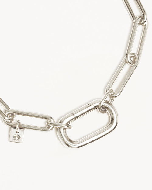 White Gold Vermeil With Love Annex Link Bracelet