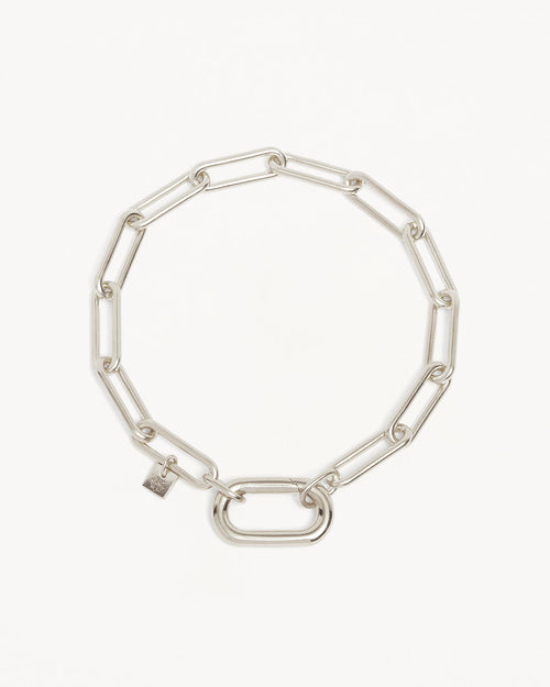 White Gold Vermeil With Love Annex Link Bracelet