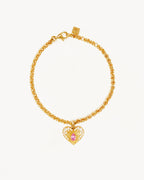 Yellow Gold Vermeil Connect With Your Heart Bracelet