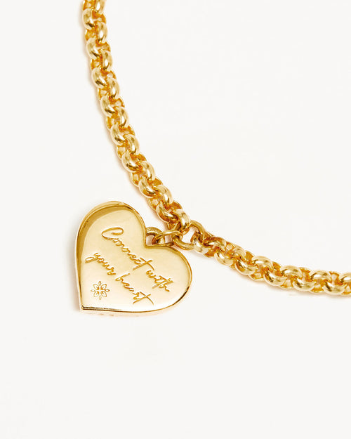 Yellow Gold Vermeil Connect With Your Heart Bracelet
