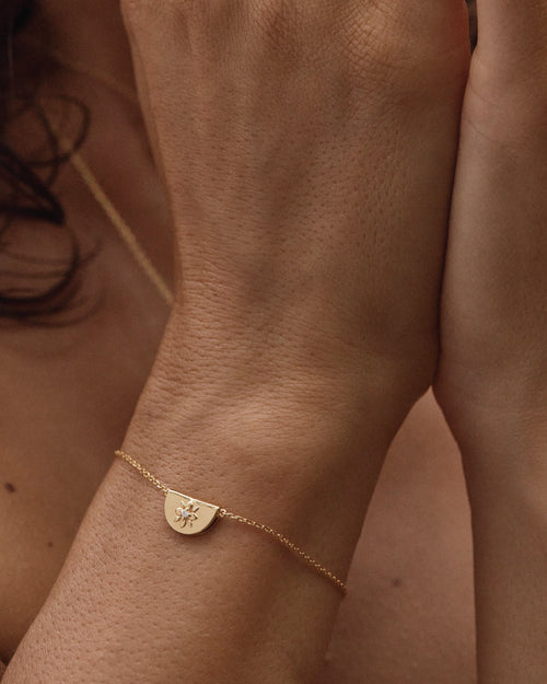 Yellow Gold Vermeil Lotus Bracelet