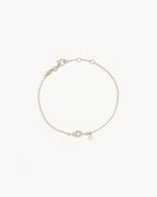 White Gold Vermeil I am Protected Bracelet