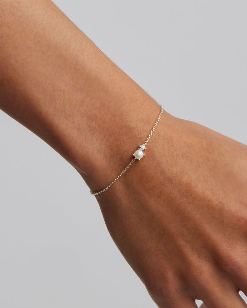 White Gold Vermeil Serenely Yours Pearl Bracelet