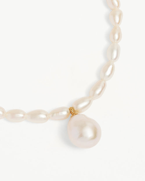 Yellow Gold Vermeil Forever Moments Pearl Bracelet