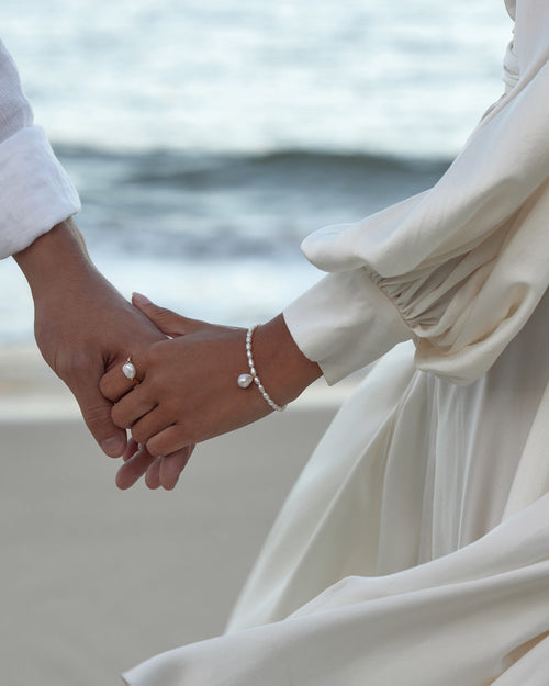 Yellow Gold Vermeil Forever Moments Pearl Bracelet