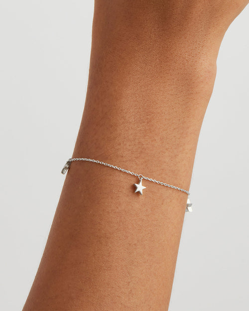 White Gold Vermeil Star Bright Bracelet